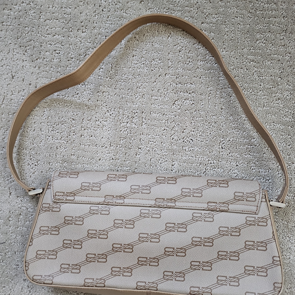 Vintage Logo Balenciaga Beige Shoulder Baguette Bag - Picture 4 of 16